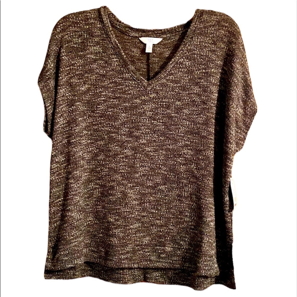 TIME AND TRU textured short sleeve top.